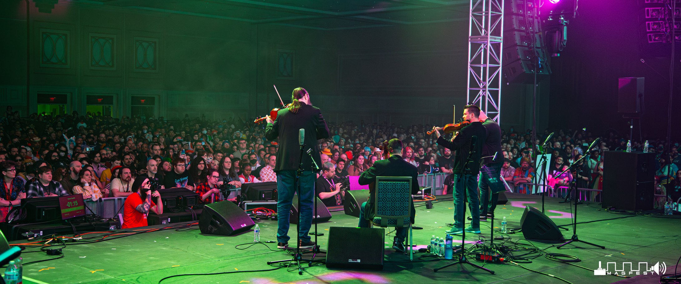 Triforce Quartet performing live at MAGFest 2026